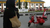 Melty, vespa tua kesayangan Trigel, yang membawanya sampai Papua (Foto: Dok. Trigel)