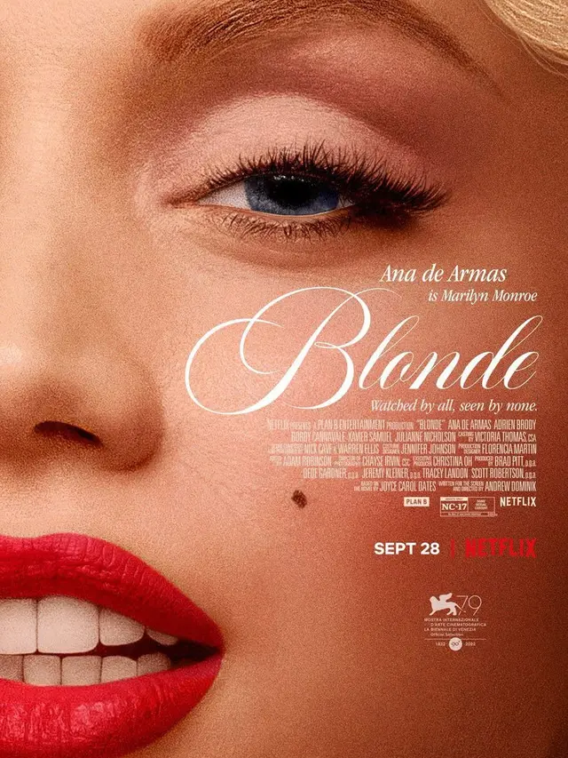 Poster film Blonde. (Foto: Dok. Netflix/ IMDb)