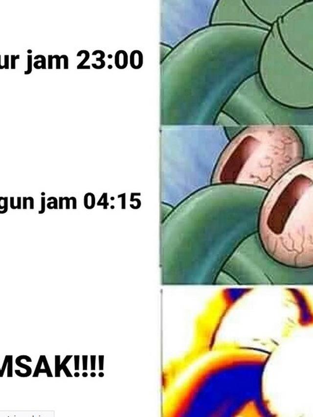meme kesiangan sahur