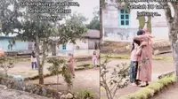 Momen haru wanita bertemu dengan teman sebangkunya saat SMA. (Sumber: TikTok/fitrilianamou)