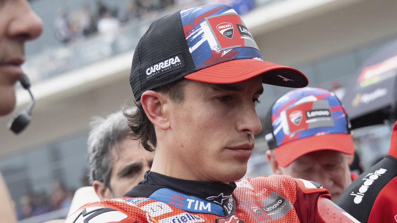 Marc Marquez termenung usai gagal di MotoGP Amerika 2025