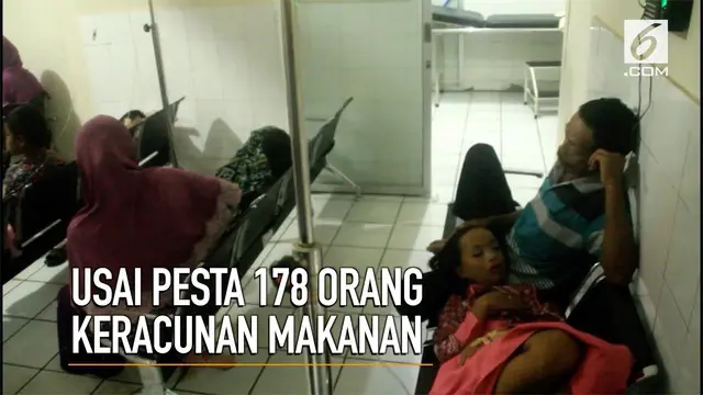 Ratusan warga menderita keracunan usai menghadiri sebuah pesta hajatan di Garut Jawa Barat.