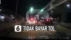 Beredar video mobil tancap gas tidak bayar Tol Becakayu. Kejadian itu terjadi karena mobil itu membuntuti mobil di depannya.