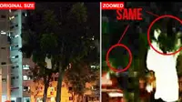 Penampakan sosok misterius diduga hantu kuntilanak di Singapura. (Stomp)