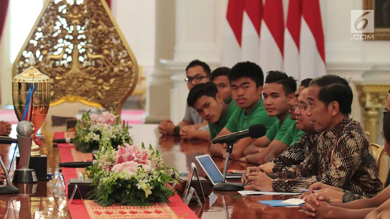 Jokowi Bertemu Timnas U-16