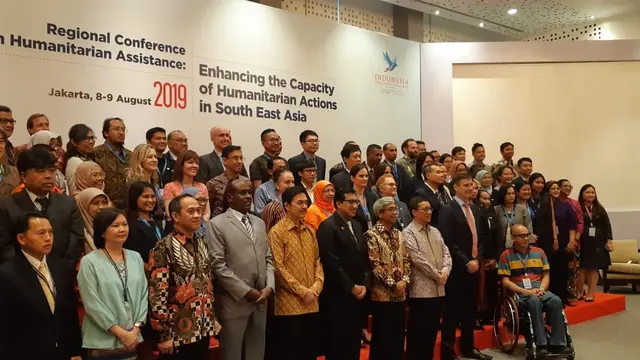 Regional Conference on Humanitarian Assistance: Enhancing the Capacity of Humanitarian Actions in South East Asia' di Jakarta, Kamis (8/8/2019) (Rizki Akbar Hasan / Liputan6.com)
