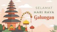 Ilustrasi hari Raya Galungan. (Image by freepik)