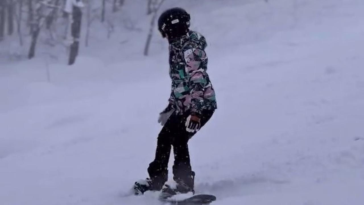 8 Potret Natasha Wilona Lakukan Snowboard di Tengah Salju, Aksinya Keren