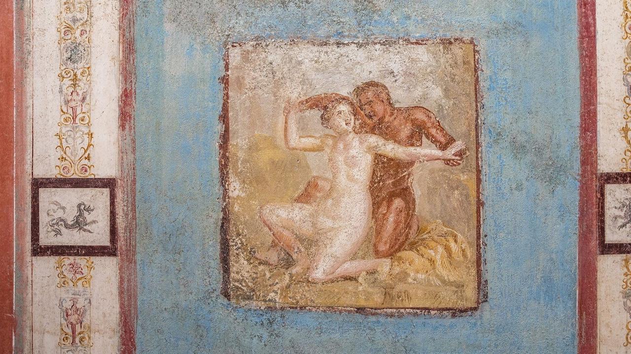 FOTO: Pukau Arkeolog, Ini Penampakan Mural Erotis Romawi Kuno Ditemukan di Reruntuhan Kota Pompeii