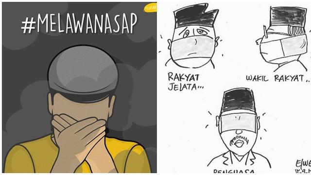 6 Aksi Protes Netizen Lawan Kabut Asap Karhutla Bikin
