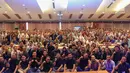 Seluruh Eksekutif Grup Astra beserta Panitia Astra Gema Islami (AGI) 2019 foto bersama pada puncak acara AGI di Jakarta, Jumat (12/7/2019). AGI yang masuk tahun ke-9 menghadirkan 2.617 karyawan (Insan) Grup Astra dari berbagai wilayah di Indonesia. (Liputan6.com/HO/Ilham)