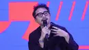 Chief Marketing Officer (CMO) Vidio, Teguh Wicaksono, memberikan keterangan saat jumpa pers Vidio Sport Festival 2025 di Midaz Jakarta, Rabu (15/10/2025). (Bola.com/M Iqbal Ichsan)
