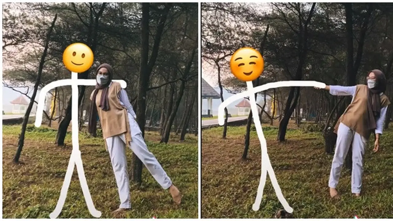 6 Editan Foto Wanita Bareng ‘Kekasih’ Emoji Ini Kreatif Sekaligus Kocak