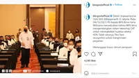 Pelaksana Tugas (Plt) Kepala BKN Bima Haria Wibisana melakukan tinjauan ke tilok SKD Kementerian Perencanaan Pembangunan Nasional atau Bappenas, Rabu (6/10/2021) (Foto: Instagram BKN)