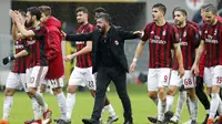 Pelatih AC Milan, Gennaro Gattuso, menyebut penampilan buruk Hakan Calhanoglu jadi salah satu penyebab kekalahan 1-3 atas Juventus. (AP Photo/Antonio Calanni)