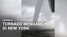 Puting beliung yang terbentuk di atas laut atau waterspout berubah menjadi tornado saat mencapai daratan di Atlantic Beach, New York, Amerika Serikat. Fenomena ini menyebabkan kerusakan di kawasan pesisir Long Island.