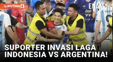 Timnas Indonesia VS Argentina, Suporter Masuk ke Lapangan Pasca Pluit Panjang