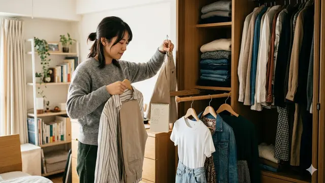 Tips Mengatur Lemari (Foto: Gemini AI)