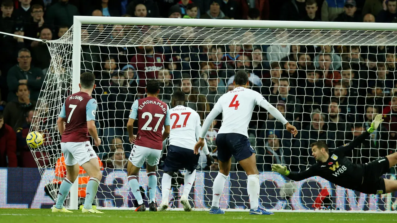 Proses gol penentu kemenangan Liverpool atas Aston Villa oleh Sadio Mane