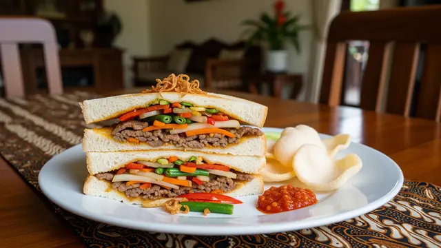 Cara Buat Roti Tawar Isi Daging Sapi Tumis yang Mengenyangkan