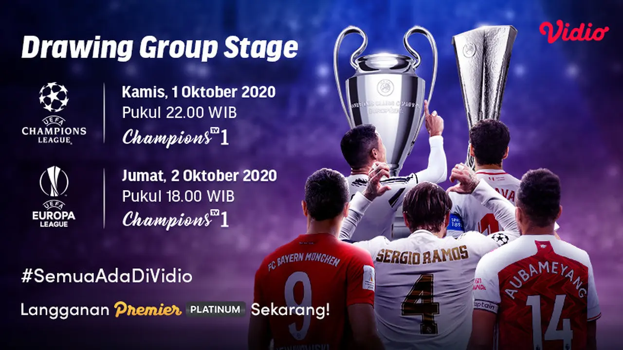Undian Fase Grup Liga Champions dan Liga Europa