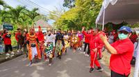DPD PDIP Babel menggelar Kirab Budaya Nusantara Sabtu (29/10/2022) (Istimewa)