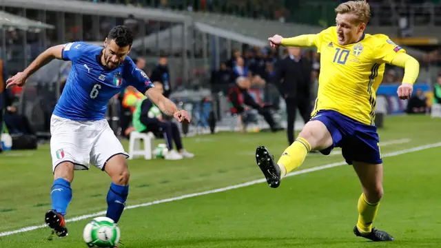 Italia Kalah Agregat dari Swedia