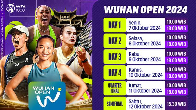 Jadwal WTA 1000 Wuhan Open 2024 di Vidio