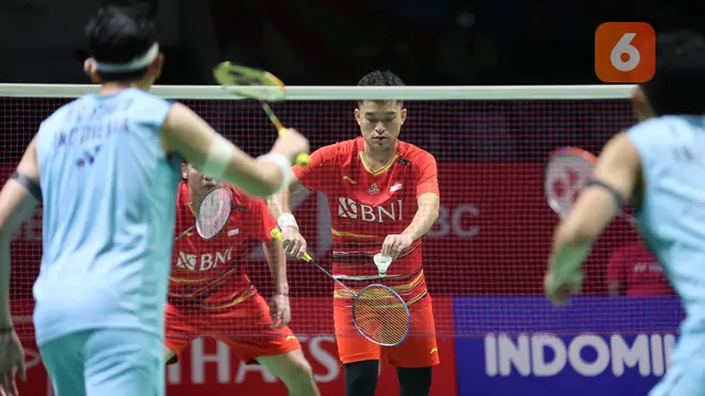 Foto: Bertarung Lebih dari Sejam dalam Perang Saudara, Leo/Daniel Comeback dan Melaju ke Final Indonesia Masters 2024