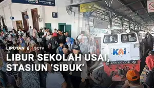 Libur Sekolah Usai, Stasiun 'Sibuk'