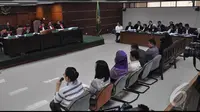 Sidang kasus dugaan gratifikasi proyek Hambalang di Pengadilan Tipikor, Jakarta. (Liputan6.com/Miftahul Hayat)