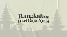 Hari Raya Nyepi Tahun Baru Saka 1944 akan diperingati umat Hindu pada hari Kamis (3/3).  Seberapa ritual dilakukan sebelum, saat, dan seusai hari raya Nyepi.