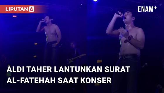 VIDEO: Bingung! Rekaman Video Aldi Taher Lantunkan Surat Al-Fatehah Saat Konser
