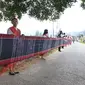 Ulos sepanjang 500 Meter di Festival Danau Toba 2014 dapat rekor MURI.