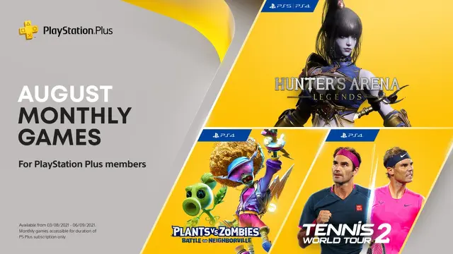 PS Plus Agustus 2021