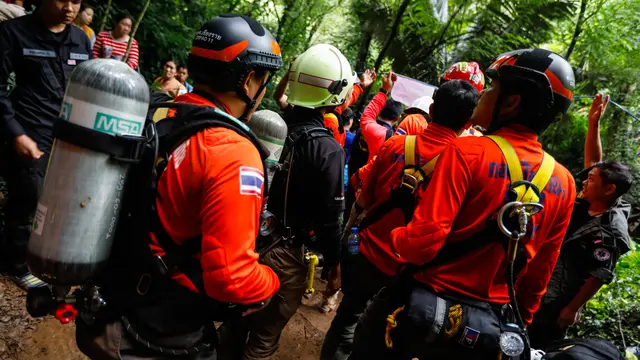 Proses Pencarian 12 Remaja Thailand yang Terjebak di Gua