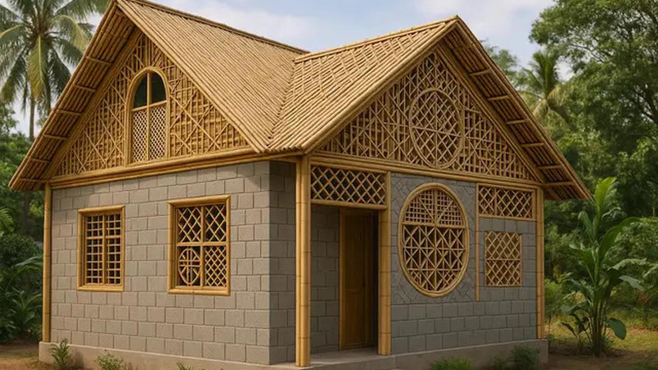 7 Model Rumah Kecil tapi Cantik dari Batako dan Bambu, Natural dan Terjangkau di 2025