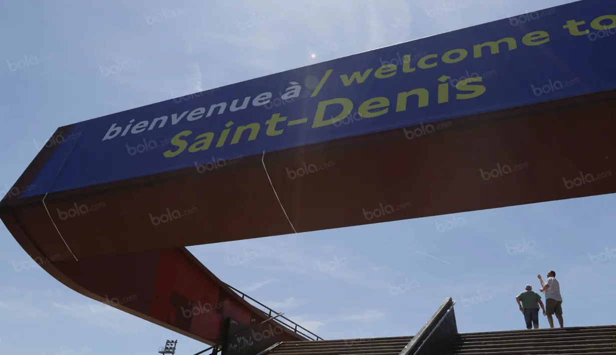 Hari ini Stade de France kembali akan menjadi saksi sejarah lahirnya juara Piala Eropa 2016 antara tuan rumah Prancis atau tamunya Portugal. (Bola.com/Vitalis Yogi Trisna)