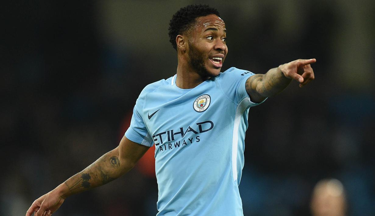 6. Raheem Sterling (Manchester City) - 15 Gol. (AFP/Oli Scarff)