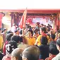 Pesta rakyat cap go meh street Festival 2016 di Bogor, dihadiri ribuan warga. 