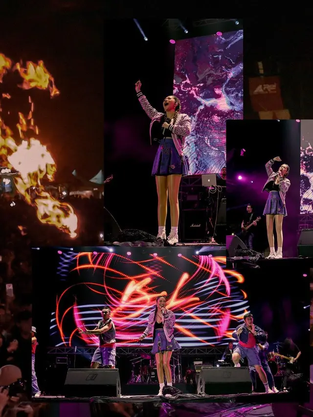 11 Outfit Playful Bunga Citra Lestari Saat Guncang Bandung dari Atas Panggung