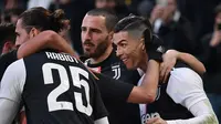 Cristiano Ronaldo menyumbang satu gol untuk Juventus saat kalahkan Cagliari (AFP)
