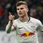 9. Timo Werner (Leipzig) - Penyerang berusia 23 tahun ini memiliki nilai pasar 75 juta euro. (AFP/Odd Andersen)