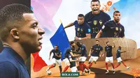 Piala Dunia - Kylian Mbappe dan Timnas Prancis di Semifinal_ver 2 (Bola.com/Adreanus Titus)