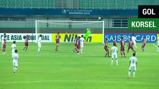 Berita video momen gol spektakuler Korsel (Korea Selatan) U-19 saat mengalahkan Qatar U-19 pada semifinal Piala AFC U-19 2018, Kamis (1/11/2018).