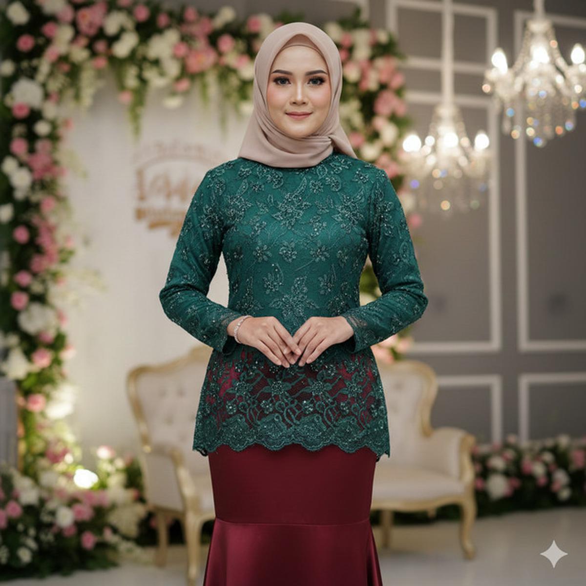 7 Model Gamis Brokat Duyung Terbaru 2026, Cocok untuk Pesta hingga Acara Harian