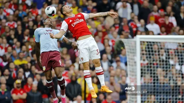 Gelandang Arsenal, Granit Xhaka (TOLGA AKMEN / AFP)