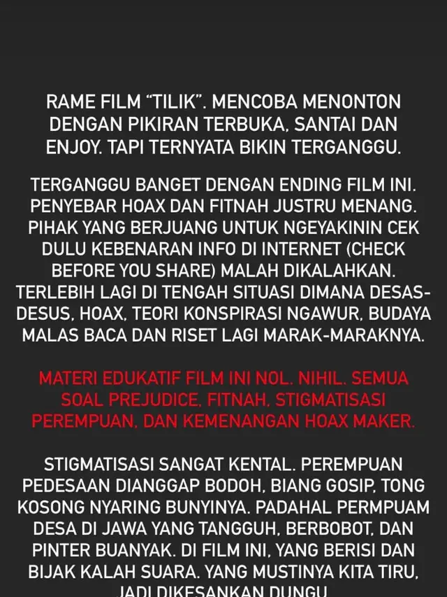 Unggahan Rory Asyari. (Foto: Instagram @RoryAsyari)