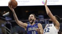 Aksi Evan Fournier saat melawan Timberwolves (AP)