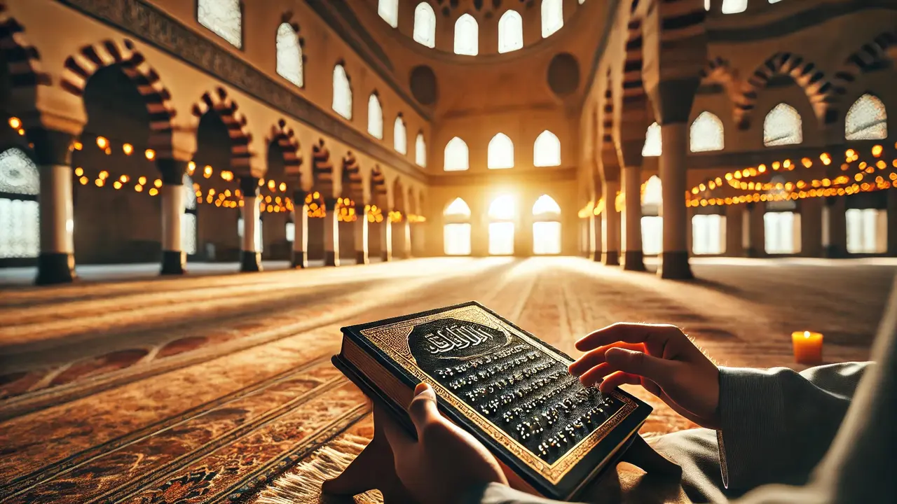 Pelajar Tunanetra Bertadarus Penuh Semangat di Momen Nuzulul Qur’an, Bikin Haru